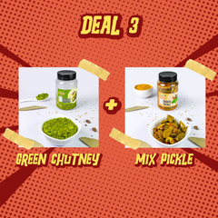 Deal 3: Mixed Pickle مکس اچار + Green Chutney ہری چٹنی
